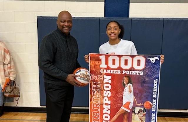 Coach Brown and Charish Thompson