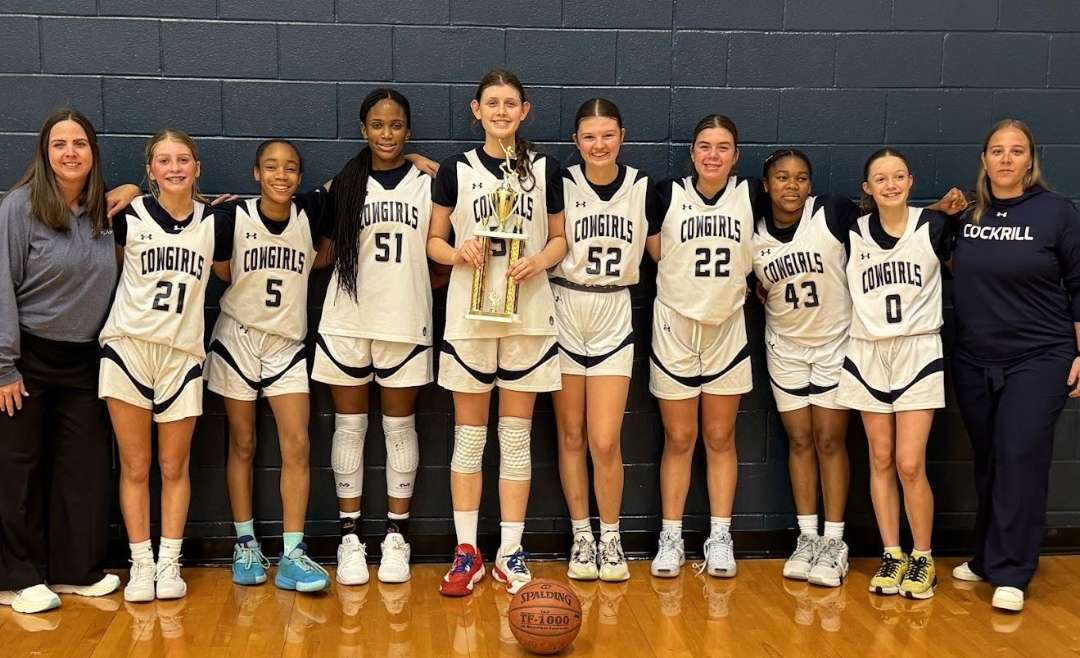 Cockrill Middle School/ 7th Grade Hoop Fest Tournament Champions – JEBBS student no. 51 Jasmine Bedford Averaged 21 points in 3 games.