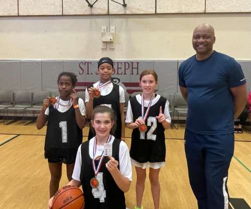 Won first place in The St. Joseph Catholic School Annual 3 on 3 Hoops Giving Tournament.