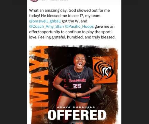 Amaya McDonald Gets a Scholarship Offer from University of the Pacific