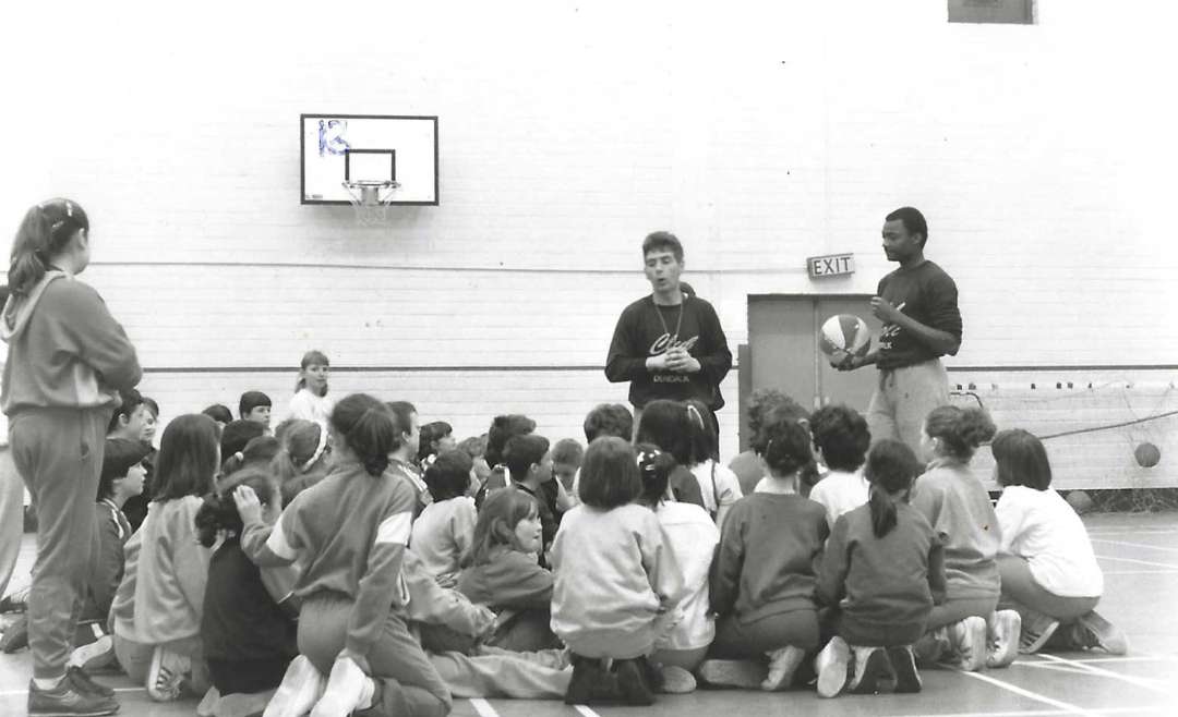 Coach Brown Conducts a Sponsored Basketball Clinic For the Youth in France