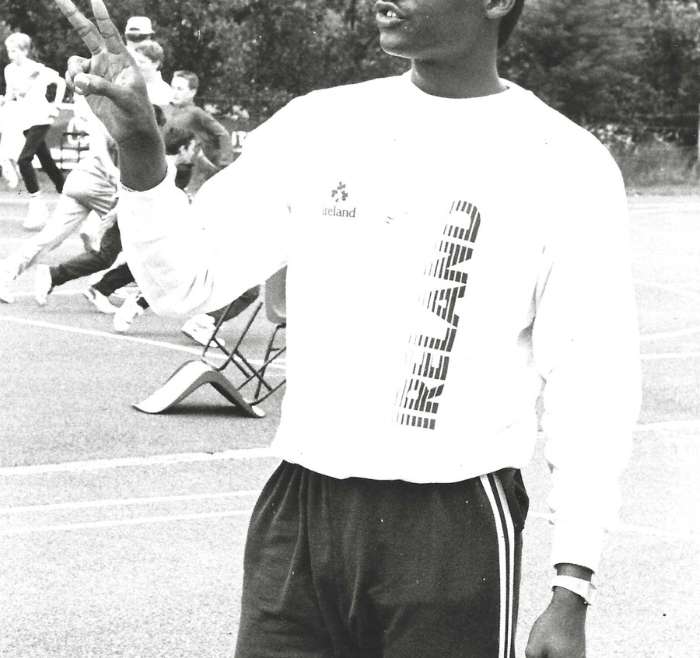 Coach James Brown in Europe Training His Players  At His National Basketball Summer Camp At Dungarven College in Southern Ireland